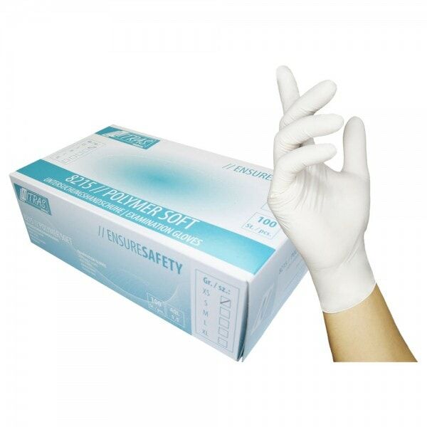 Handschuhe Polymer soft Latex puderfrei Handschuhe Polymer soft Latex puderfrei L